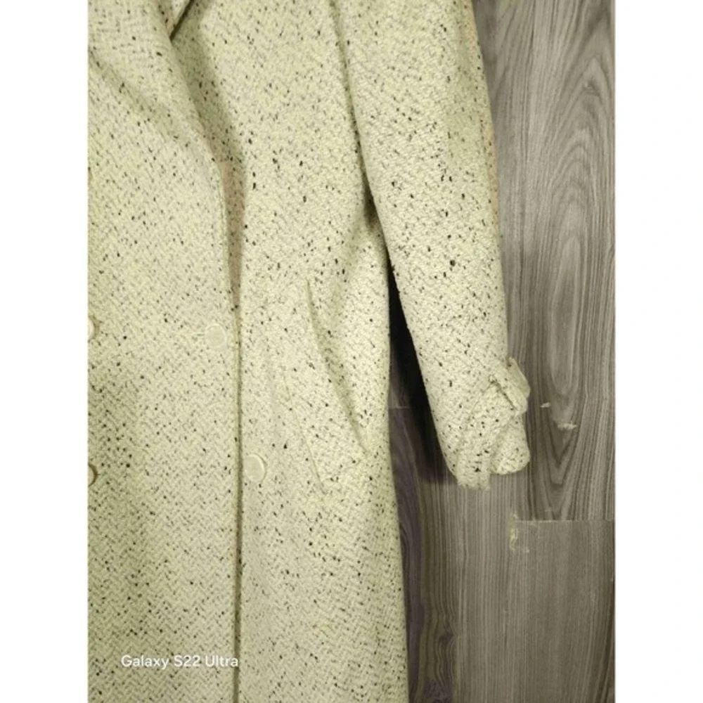 American Male Vintage Heathered Wool Trench Coat Belted Double Breasted USA Made - Picture 8 of 9
